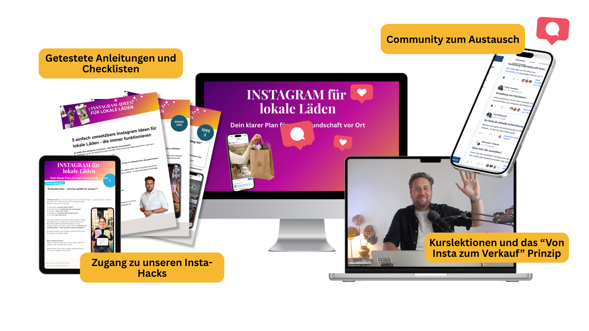 Instagram für lokale Läden – Kurs von Johannes Albert